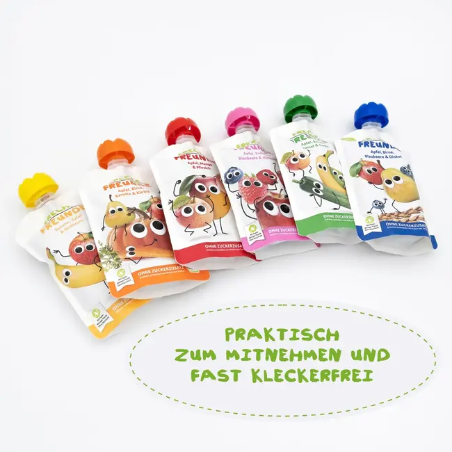 Freche Freunde Quetschie 100% Appel, Peer & Passievrucht Vanaf 1 Jaar 100 g