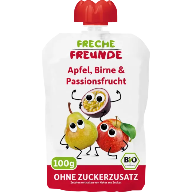 Freche Freunde Quetschie 100% Appel, Peer & Passievrucht Vanaf 1 Jaar 100 g