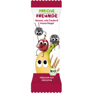 Freche Freunde Freche Freunde Fruitreep Met Granen Banaan, Rode Druif & Aronia Vanaf 1 Jaar, 4x23g