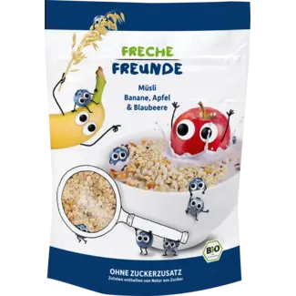 Freche Freunde Freche Freunde Kindermuesli Banaan, Appel & Bosbes Vanaf 1 Jaar