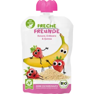 Freche Freunde Freche Freunde Quetschie Banaan, Aardbei & Quinoa Vanaf 1 Jaar