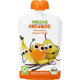 Freche Freunde Freche Freunde Knijp 100% Peer, Banaan, Sinaasappel & Vanille Vanaf 1 Jaar