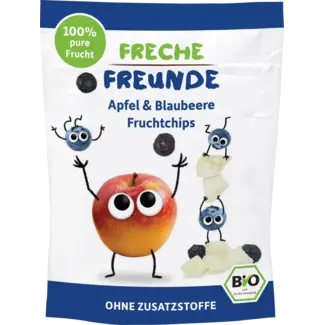 Freche Freunde Freche Freunde Kindersnack Fruitchips Appel Bosbes, Vanaf 3 Jaar