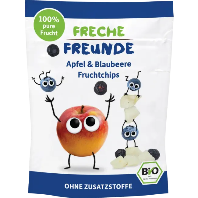 Freche Freunde Kindersnack Fruitchips Appel Bosbes, Vanaf 3 Jaar 16 g