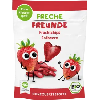 Freche Freunde Freche Freunde Kindersnack Fruitchips Aardbei, Vanaf 3 Jaar