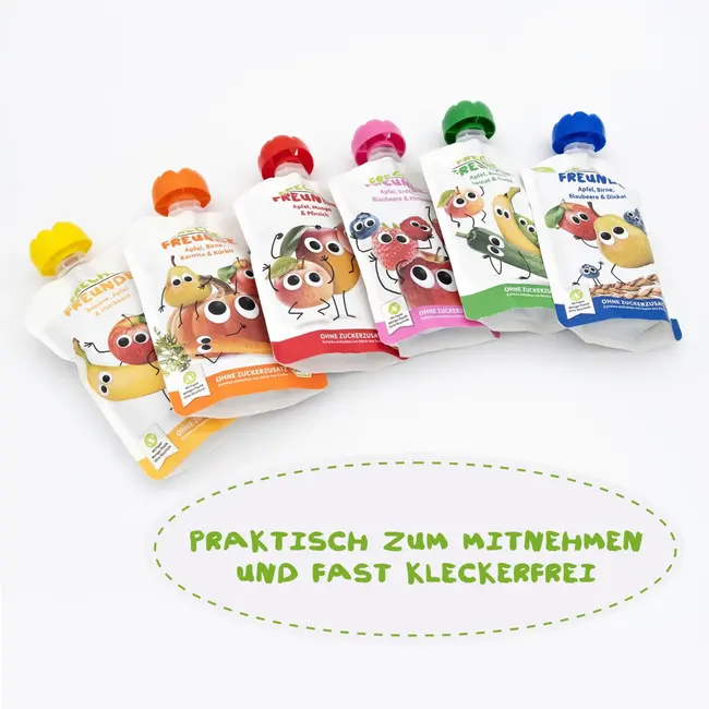 Freche Freunde Knijp 100% Appel, Peer, Wortel & Pompoen Vanaf 1 Jaar 100 g