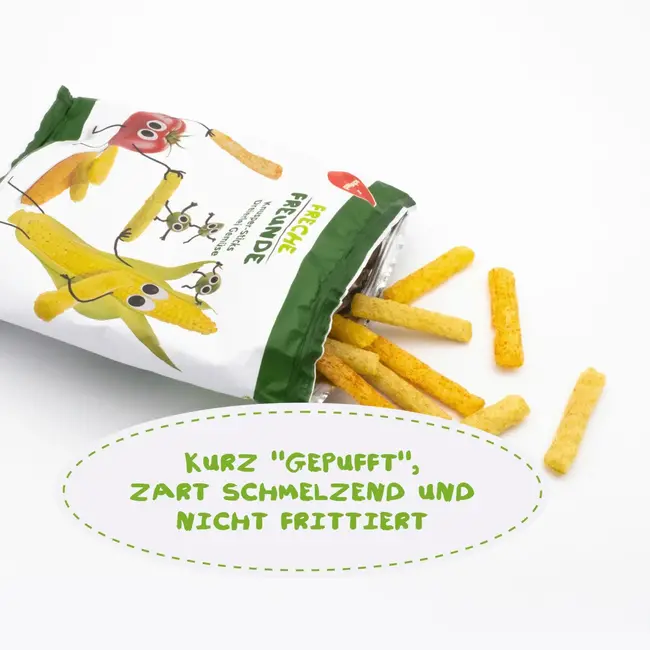 Freche Freunde Kindersnack Knusper-sticks Drie Soorten Groenten, Vanaf 1 Jaar 30 g