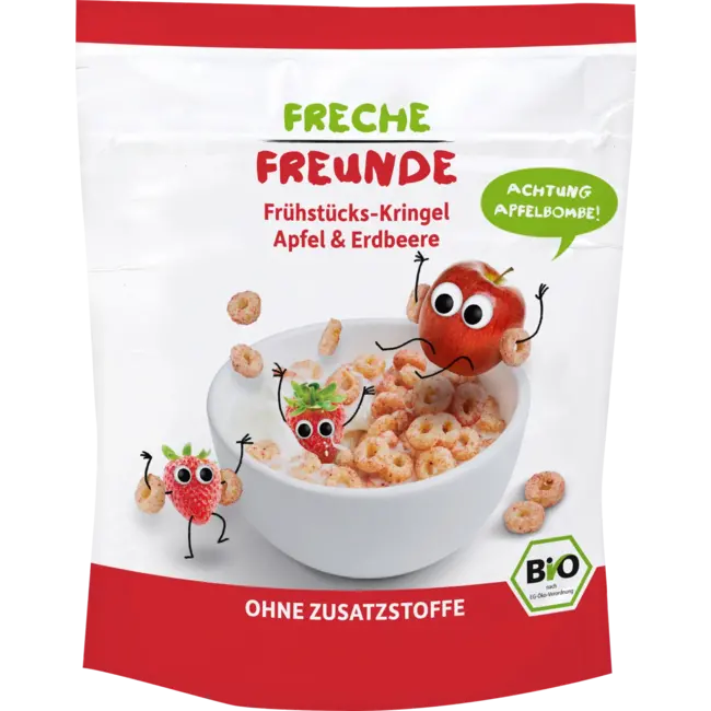 Freche Freunde Kindermuesli Appel & Aardbei Vanaf 1 Jaar 125 g