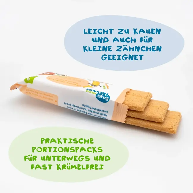 Freche Freunde Babysnack Krokant Gesneden Banaan & Pompoen Vanaf De 8e Maand, 6x14g 84 g