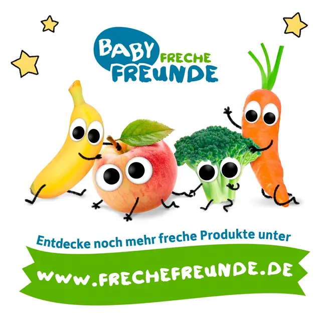 Freche Freunde Babysnack Krokant Gesneden Banaan & Pompoen Vanaf De 8e Maand, 6x14g 84 g