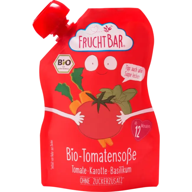 FruchtBar Tomatensaus wortelbasilicum, vanaf 1 jaar 190 g
