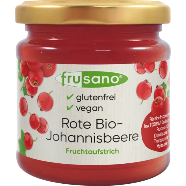 Frusano Fruitspread, rode bes 235 g