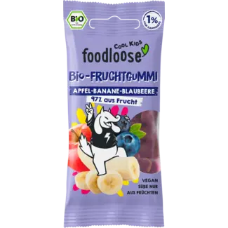 Foodloose foodloose Fruitgom Appel, Banaan & Bosbes, Vanaf 3 Jaar