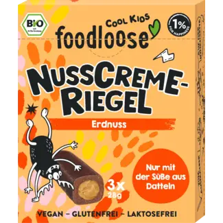 Foodloose foodloose Cool Kids Notencrème Reepjes Pinda Vanaf 3 Jaar