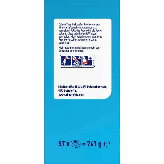 Calgon Wasmachinereiniger 4in1 Tabs 57 Wl