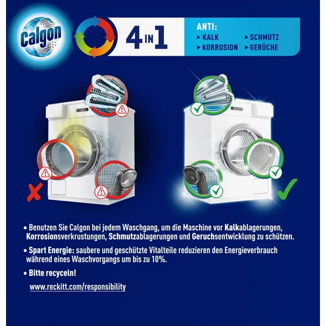 Calgon Wasmachinereiniger 4in1 Tabs 57 Wl