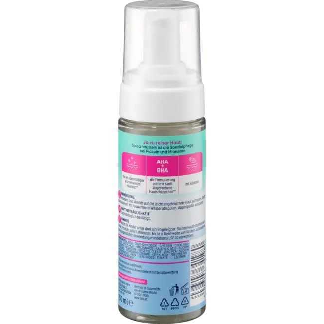 Balea Reinigingsschuim Huidzuiver 150 ml