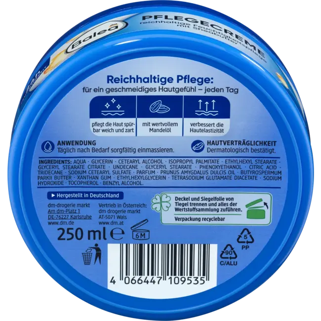 Balea Verzorgingscrème 250 ml