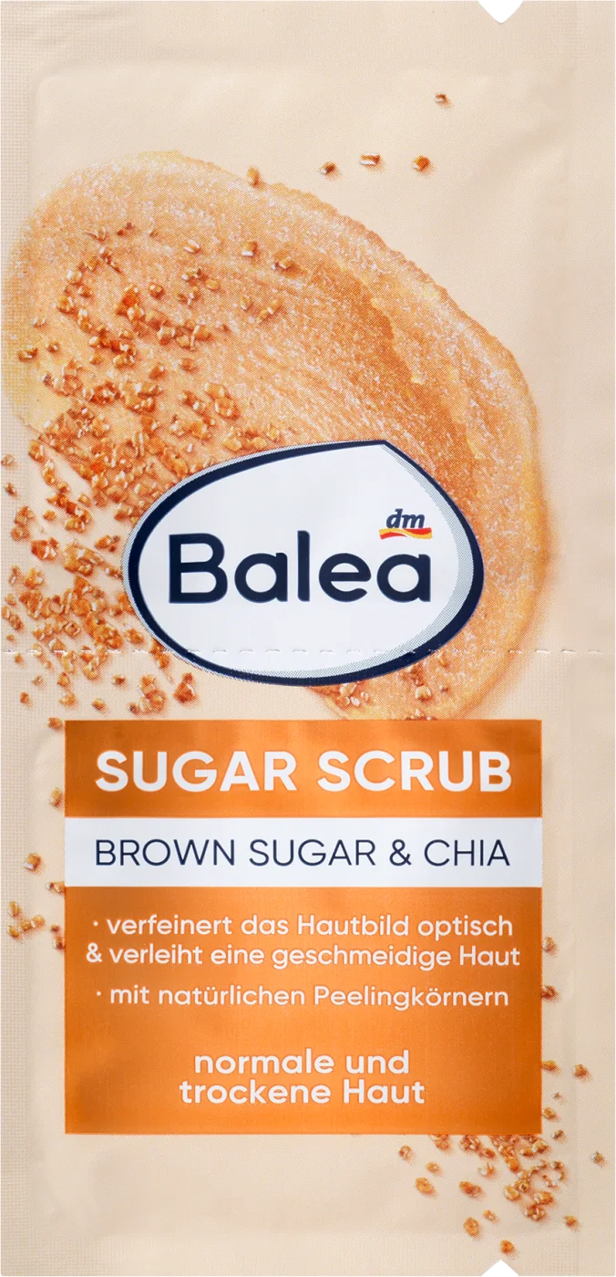 Balea Peeling Sugar Scrub Brown Sugar & Chia 16 ml Duitse Voordeel