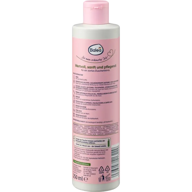 Balea Natural Beauty Douchegel Amandel Kersenbloesem 250 ml