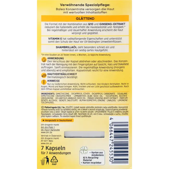 Balea Concentraat Q10 Anti-rimpel 1 St