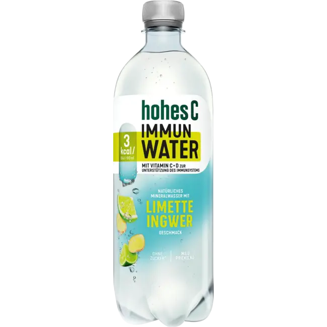 hohes C Natuurlijk Mineraalwater Met Limoen Gember, Immuunwater 0.75 l