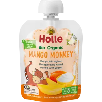 Holle baby food Holle baby food Knijpfruit Mango Monkey Met Yoghurt V.a. 8 Maanden