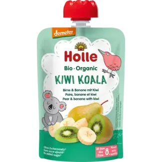Holle baby food Holle baby food Knijpfruit Kiwi Koala, Peer & Banaan Met Kiwi V.a. 8 Maanden