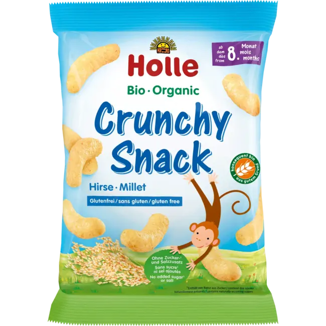 Holle baby food Babysnack Crunchy Snack Gierst V.a. 8 Maanden 25 g