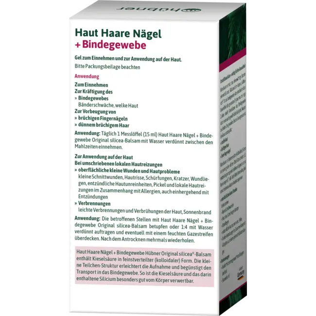 Hübner Huid Haar Nagels + Bindweefsel Gel 500 ml