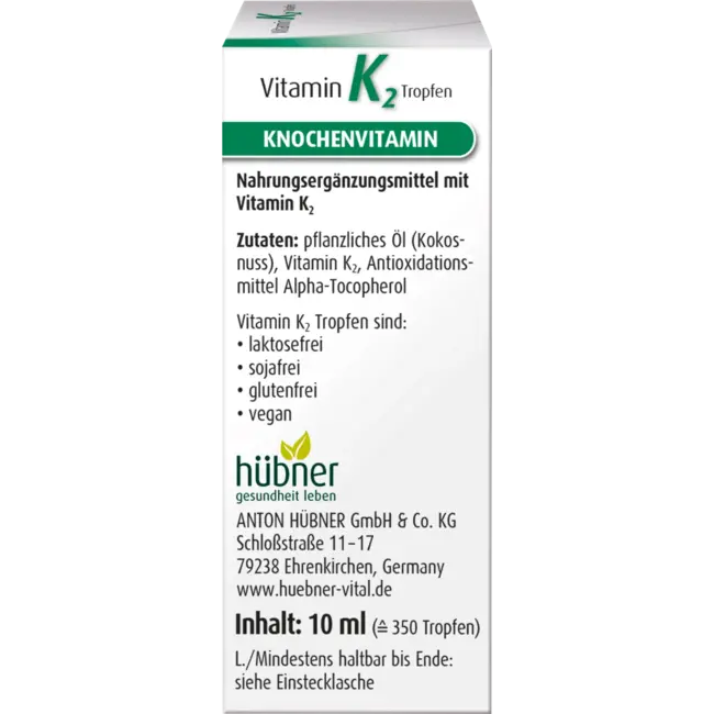 Hübner Vitamine K2 Druppels 10 ml