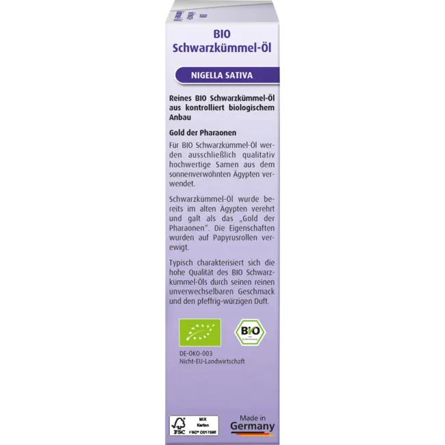 Hübner Biologische Zwarte Komijnolie 100 ml