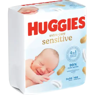 Huggies Huggies Natte Doekjes Pure Extra Care (3x56 St.)