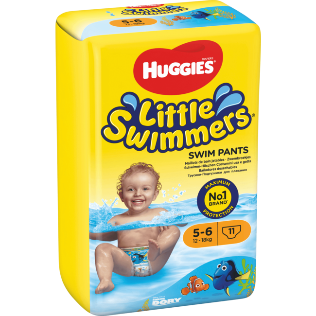 Huggies Little Swimmers Zwemluiers, Maat 5-6 (12-18 Kg) 11 St