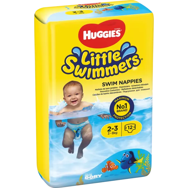 Huggies Little Swimmers Zwemluiers, Maat 2-3 (3-8 Kg) 12 St