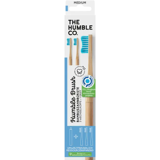 Humble Brush Tandenborstel Bamboe Met Verwisselbare Koppen Medium 1 St
