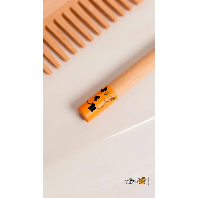 Hydrophil Tandenborstel Kinderen Bamboe "de Uitzending Met De Muis", Zacht Vanaf 3 Jaar 1 St