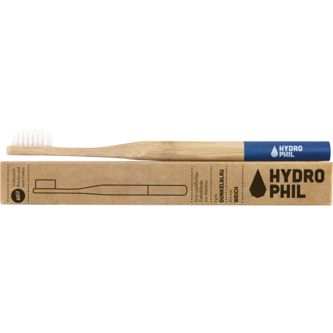 Hydrophil Bamboe tandenborstel donkerblauw zacht 1 St