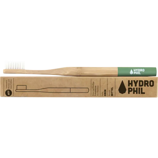 Hydrophil Tandenborstel Van Bamboe Groen Medium 1 St