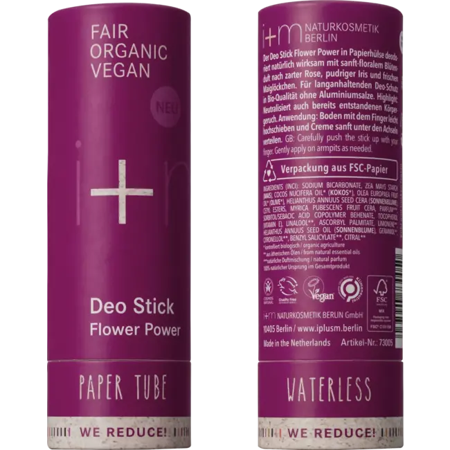 i + m Naturkosmetik Berlin Deo-stick WE VERMINDEREN Flower Power 48 g