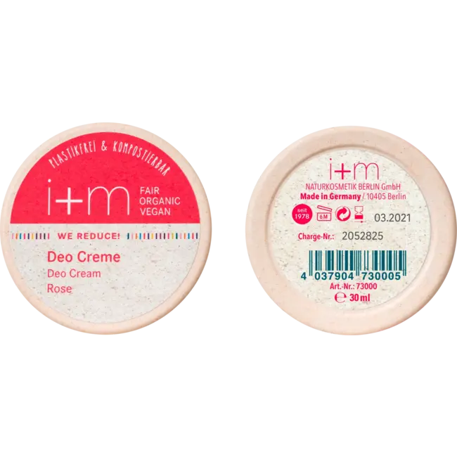 i + m Naturkosmetik Berlin Deocrème WE REDUCE ROSE 30 ml
