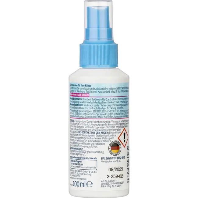 Impresan Handdesinfecterende Spray 100 ml