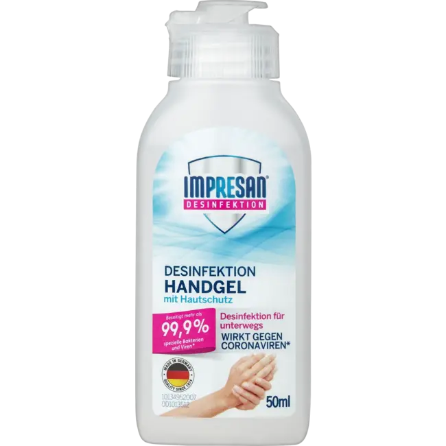 Impresan Handdesinfectiegel, Reisformaat 50 ml