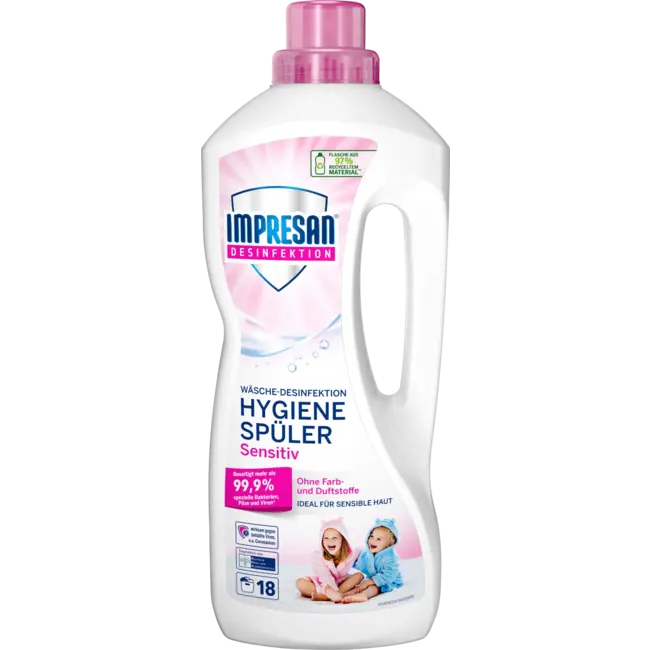 Impresan Hygiënisch Desinfectie Wasmiddel Sensitive Zonder Geur & Kleurstoffen 18 WL 1.5 l