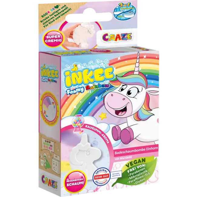 INKEE Badadditief Voor Kinderen Foamy Rainbow Unicorn 1 St