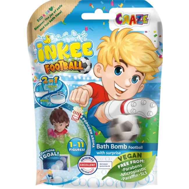 INKEE Badadditief Voor Kinderen Badbom Football 1 St