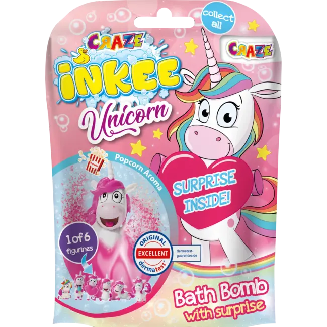 INKEE Badadditief Voor Kinderen Badbom Unicorn 1 St