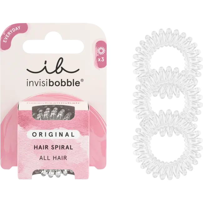 invisibobble Haarelastiekjes Original Crystal Clear 3st