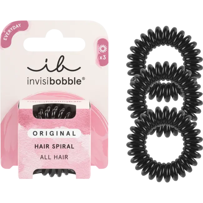 invisibobble Haarelastiekjes Original True Black 3 St