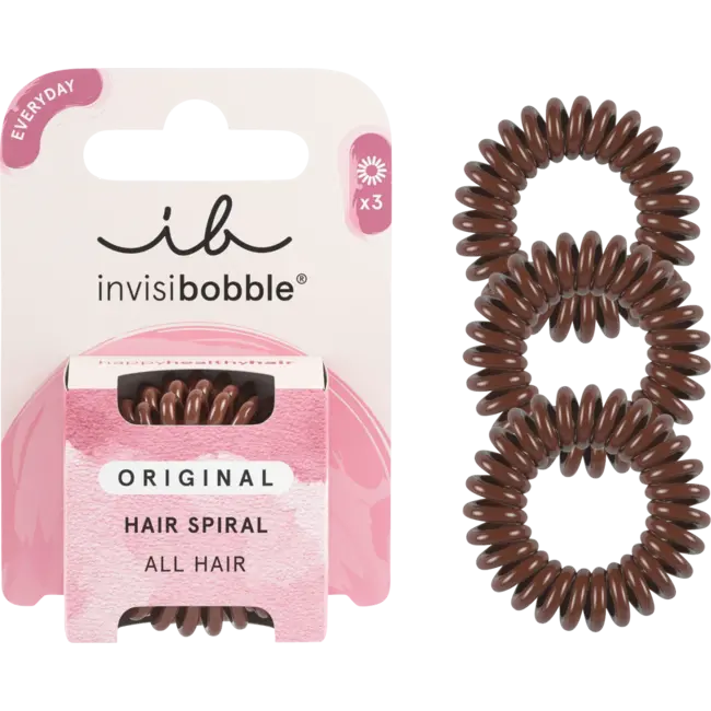 invisibobble Haarelastiekjes Original Pretzel Brown 3st